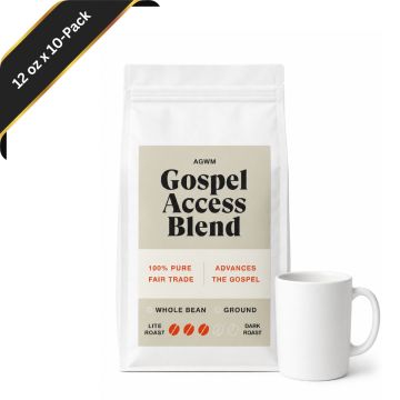 Gospel Access Blend, Whole Bean Coffee, Medium Roast, 12 Oz. Bag (10-Pack)