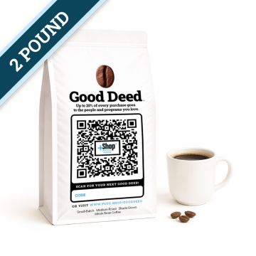 Good Deed Coffee - Whole Bean, Medium Roast, 2 lb. Bag