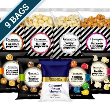 Deanan Gourmet Popcorn - Signature Box (9 Bag Assortment)